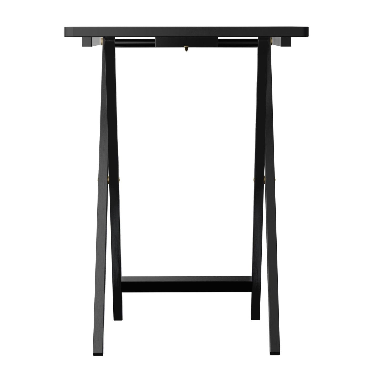 Winsome Alex 5-Pc Snack Table Set, Black, Solid wood FredCo