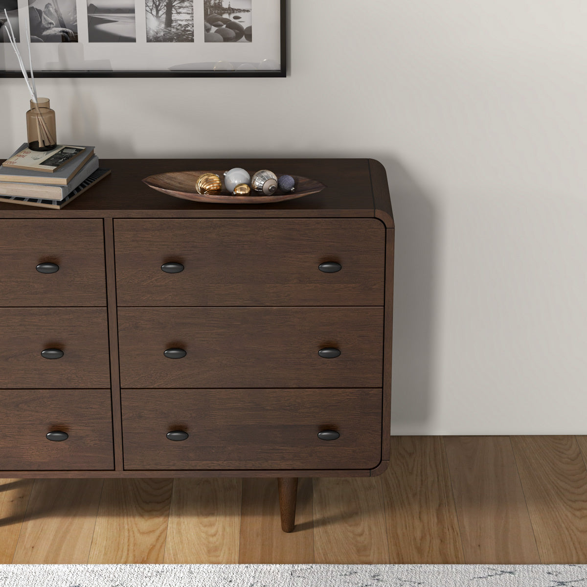 Alexa Mid Century Modern Dresser FredCo