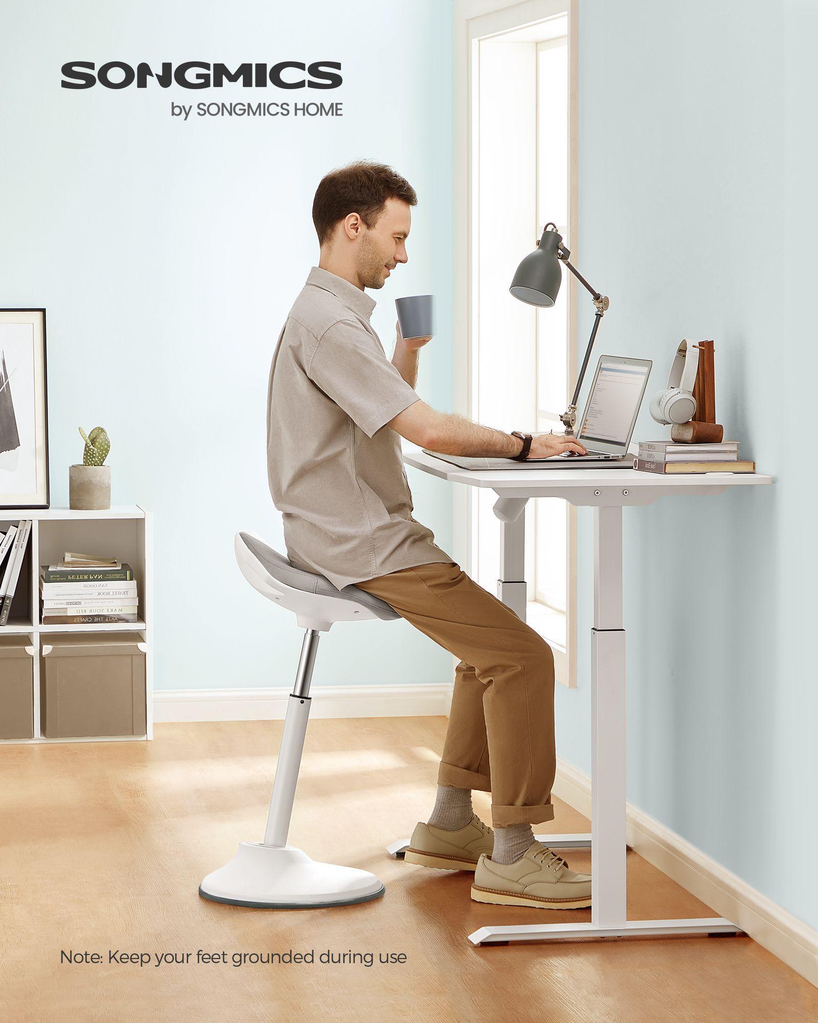 23.6-33.3'' Standing Desk Chair Dove Gray FredCo