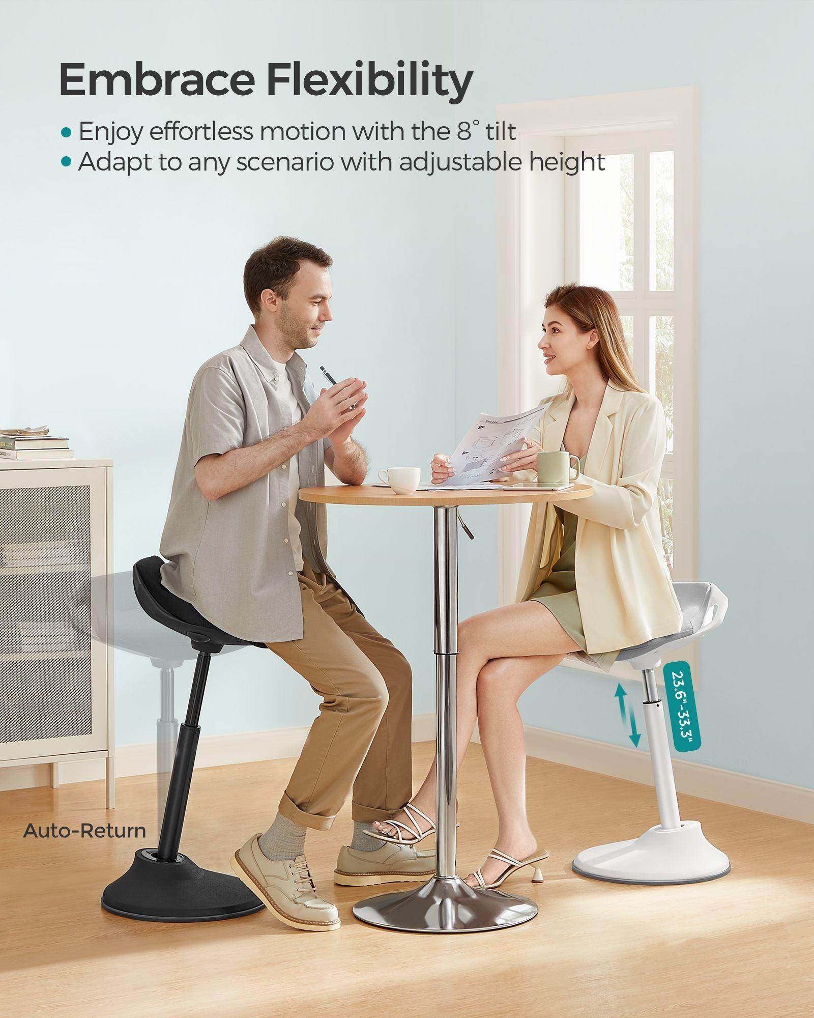 23.6-33.3'' Standing Desk Chair Dove Gray FredCo