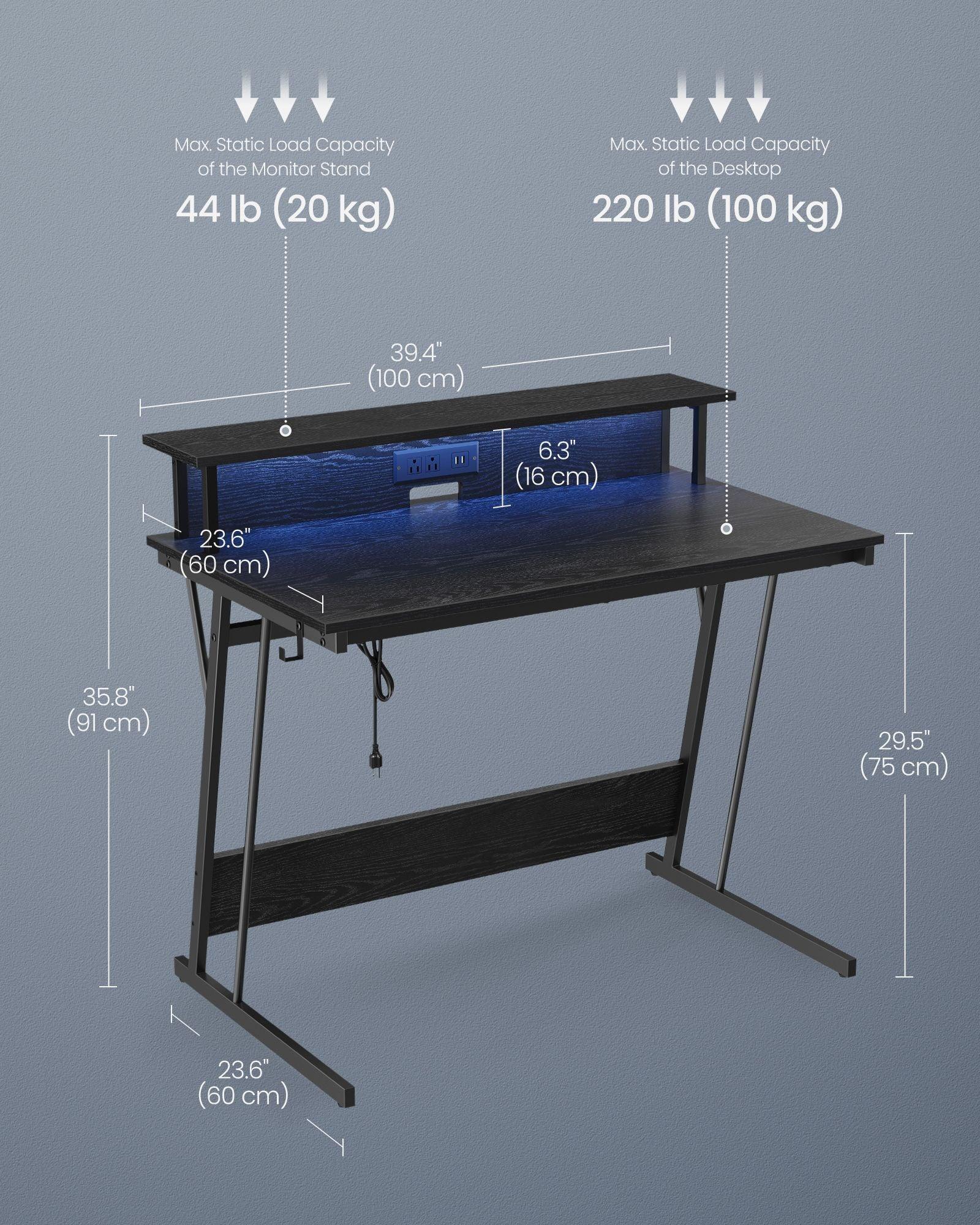23.6 x 39.4 x 29.5 Inches Office Desk FredCo