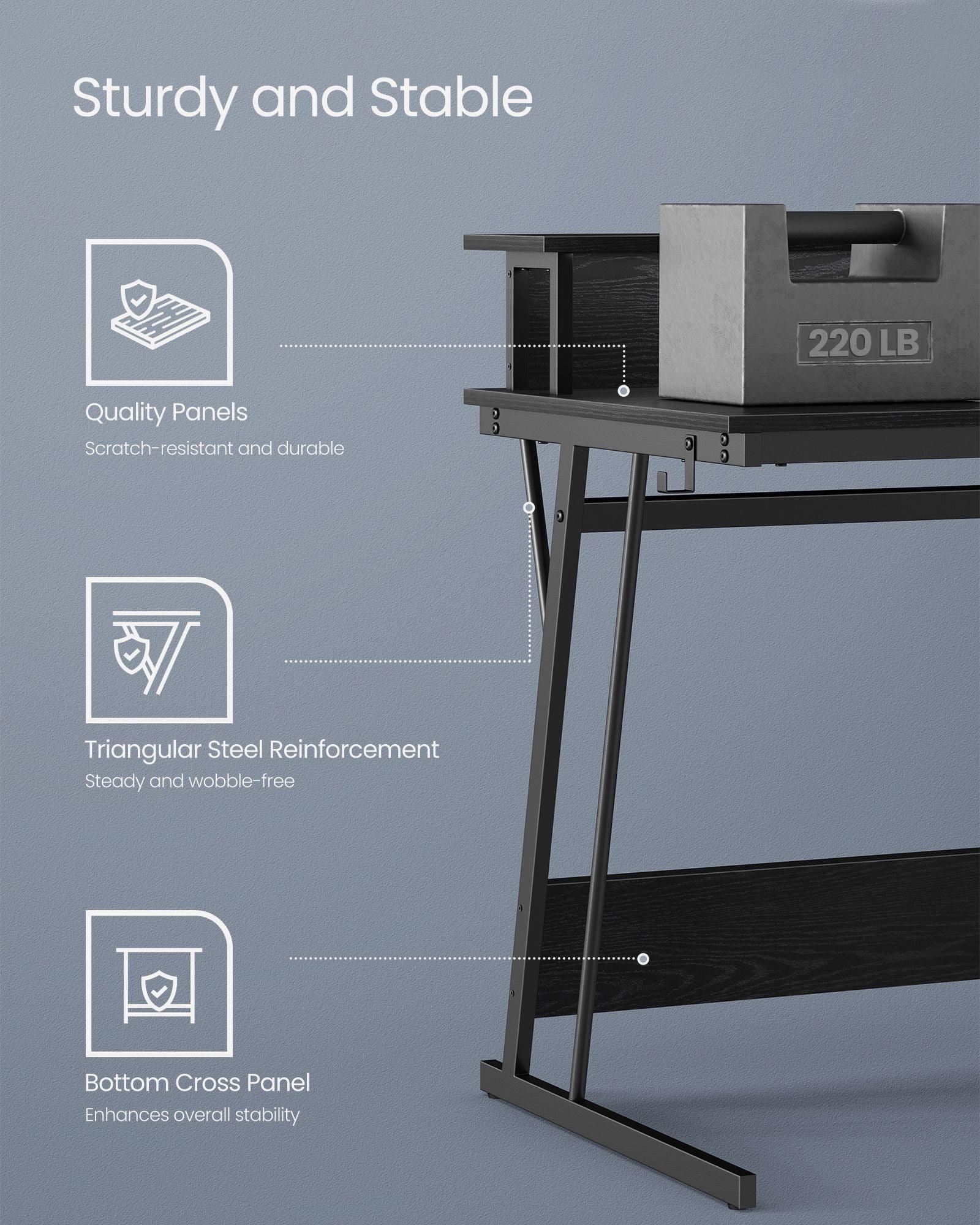 23.6 x 47.2 x 29.5 Inches Office Desk FredCo
