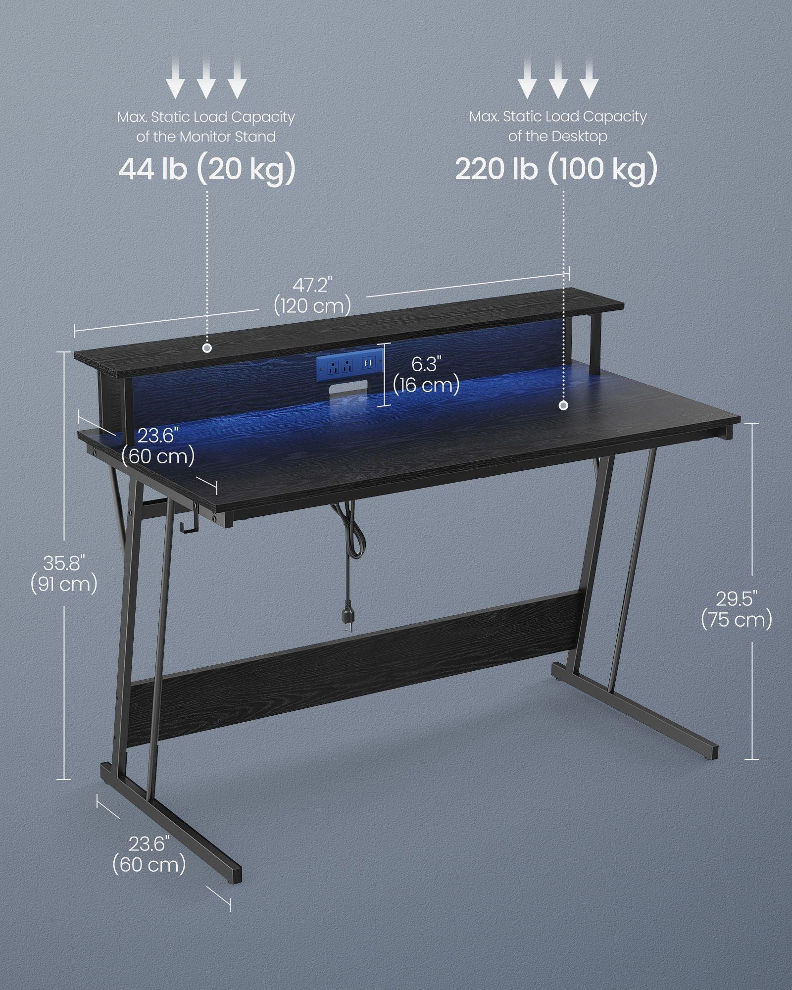 23.6 x 47.2 x 29.5 Inches Office Desk FredCo