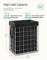 23.8 Gal Laundry Hamper Silver and Classic Black FredCo