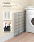 23.8 Gal Laundry Hamper Silver and Classic Black FredCo