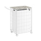 23.8-Gallon Laundry Hamper with Wheels Cloud Cloud White FredCo