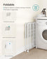 23.8-Gallon Laundry Hamper with Wheels Cloud Cloud White FredCo