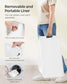 23.8-Gallon Laundry Hamper with Wheels Cloud Cloud White FredCo