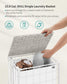23.8-Gallon Laundry Hamper with Wheels Cloud Cloud White FredCo