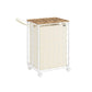 23.8-Gallon Laundry Hamper with Wheels Natural Beige and Cream White FredCo