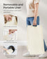 23.8-Gallon Laundry Hamper with Wheels Natural Beige and Cream White FredCo