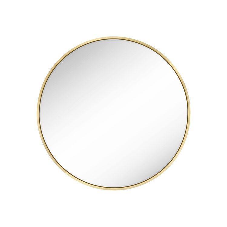24-Inch Diameter Mirror w/Gold Trim FredCo