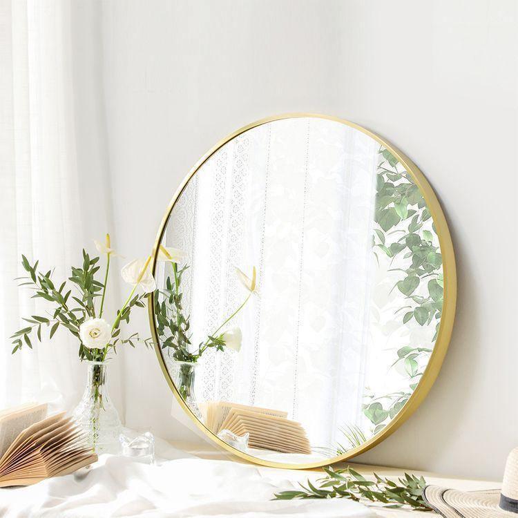 24-Inch Diameter Mirror w/Gold Trim FredCo