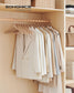 24-Pack Wooden Hangers Natural Beige FredCo