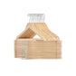 24-Pack Wooden Hangers Natural Beige FredCo