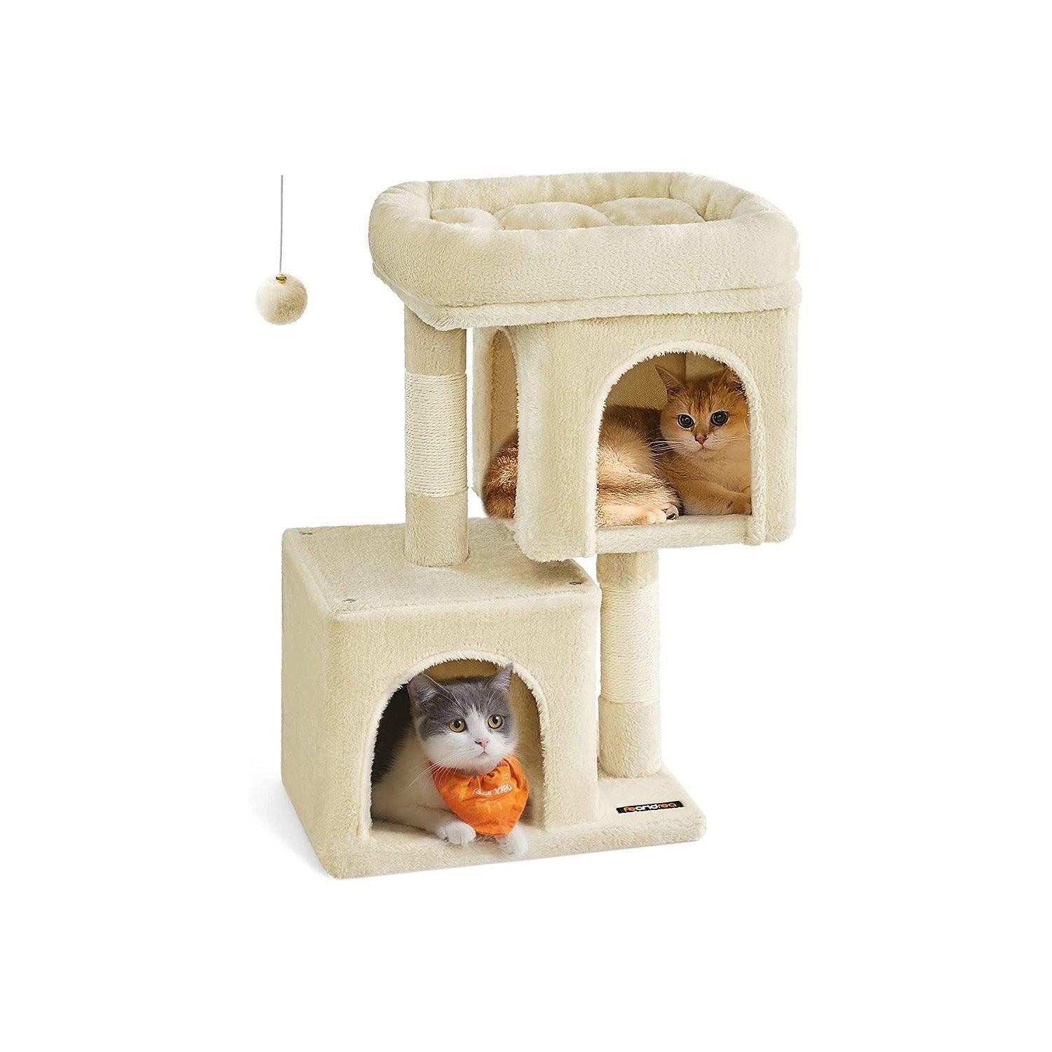 26.4-Inch Cat Tree Beige FredCo