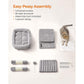 26.4-Inch Cat Tree Light Gray FredCo
