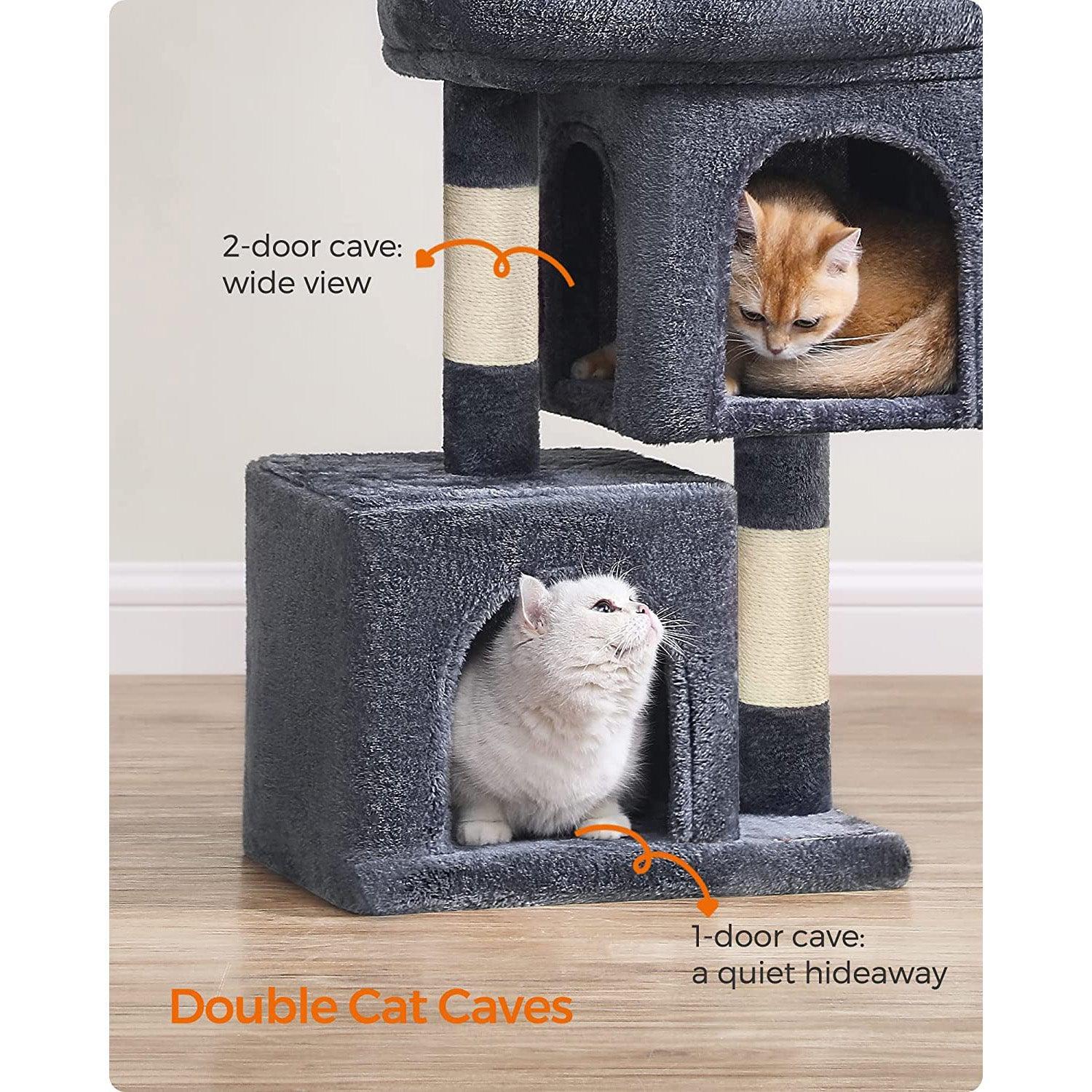 26.4-Inch Cat Tree Smoky Gray FredCo