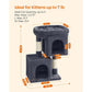 26.4-Inch Cat Tree Smoky Gray FredCo
