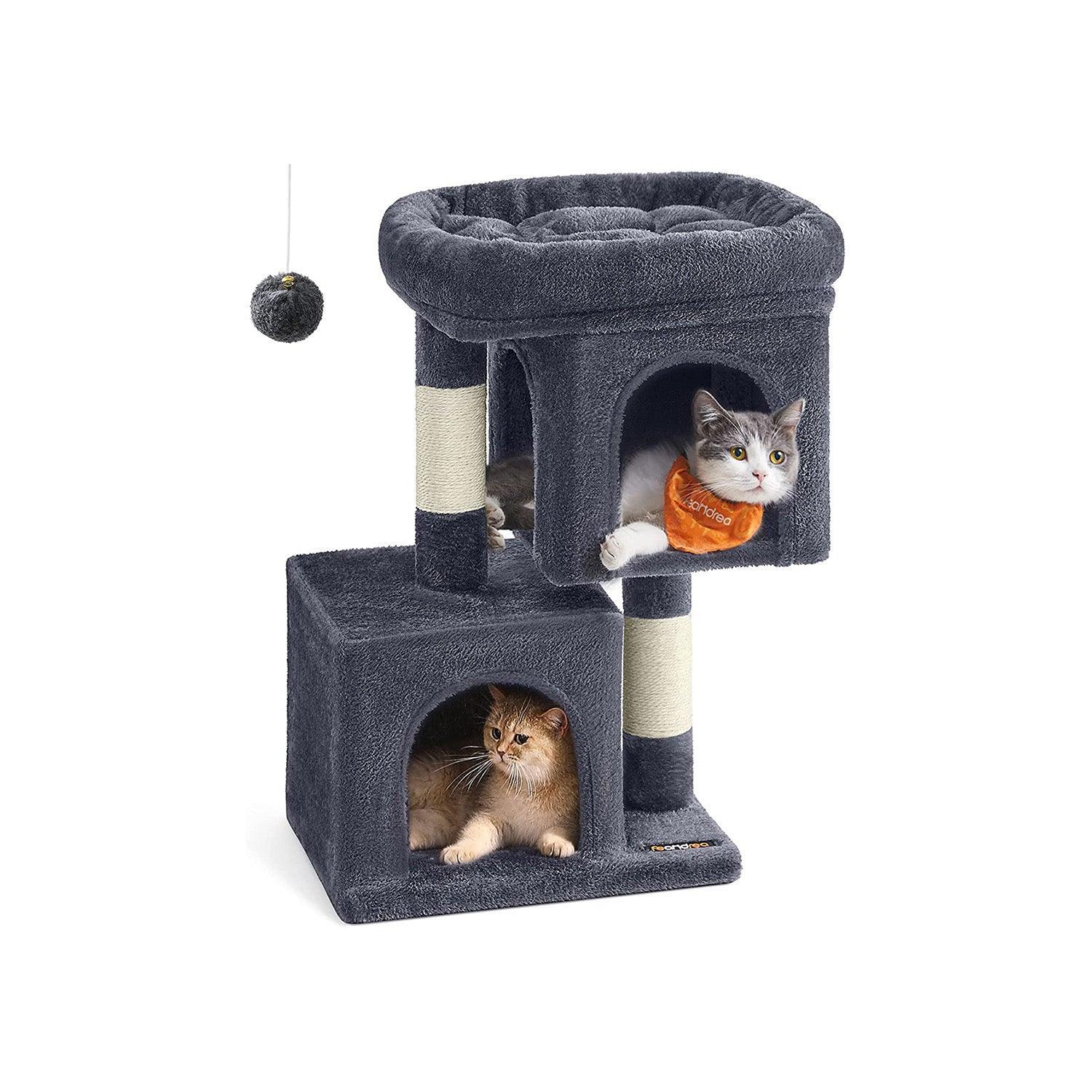 26.4-Inch Cat Tree Smoky Gray FredCo