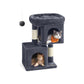 26.4-Inch Cat Tree Smoky Gray FredCo