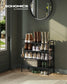26.7" Wide 4-Tier Metal Shoe Rack with 4 Hooks Ink Black FredCo
