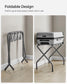 27.2”D x 15”W x 20.5”H Luggage Rack Forest Slate Gray FredCo