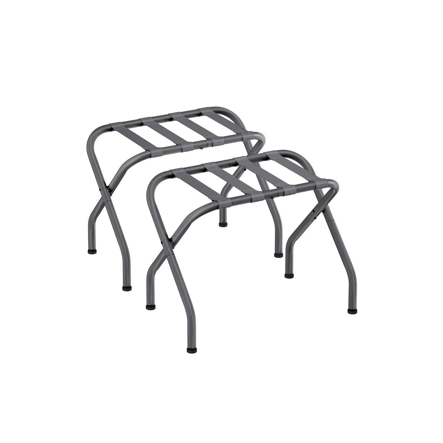 27.2”D x 15”W x 20.5”H Luggage Rack Forest Slate Gray FredCo