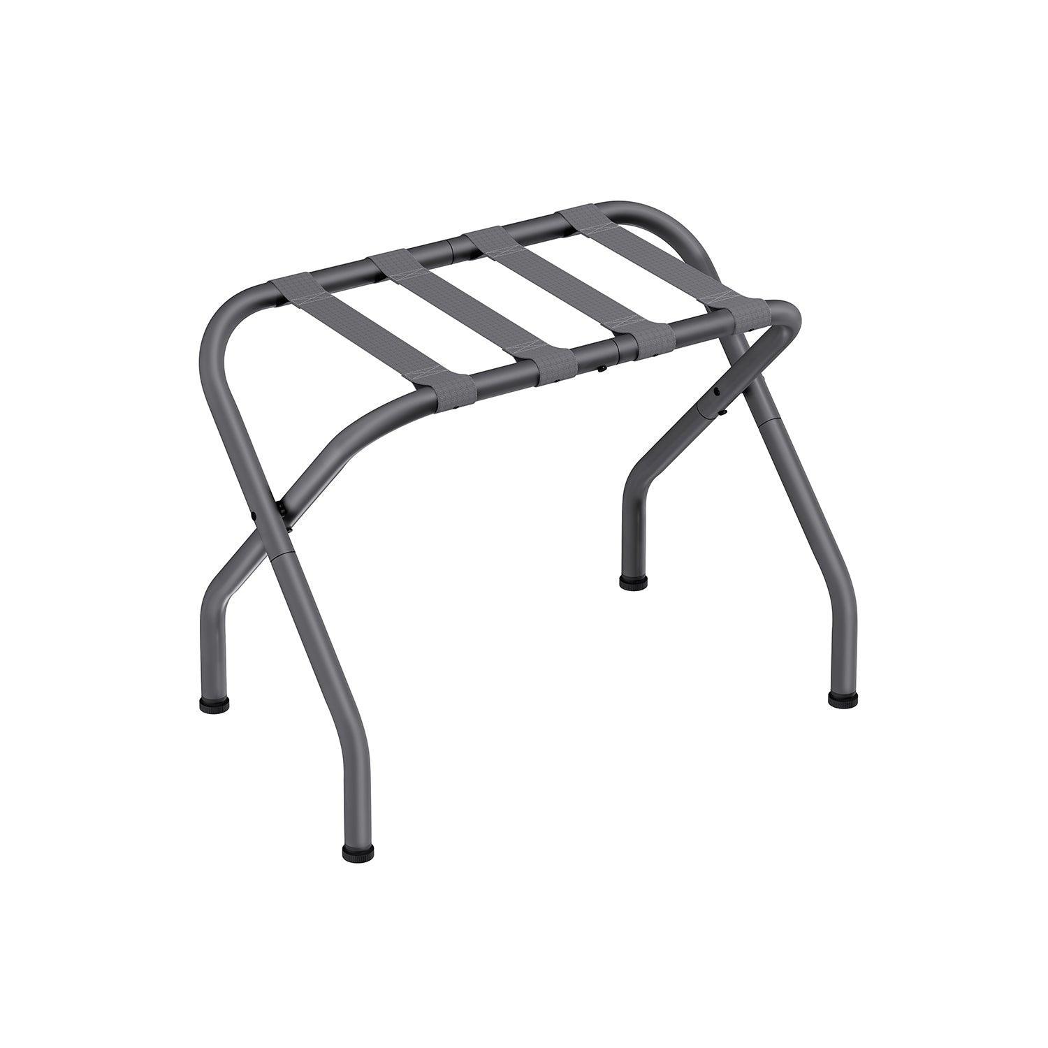27.2”D x 15”W x 20.5”H Luggage Rack Slate Gray FredCo