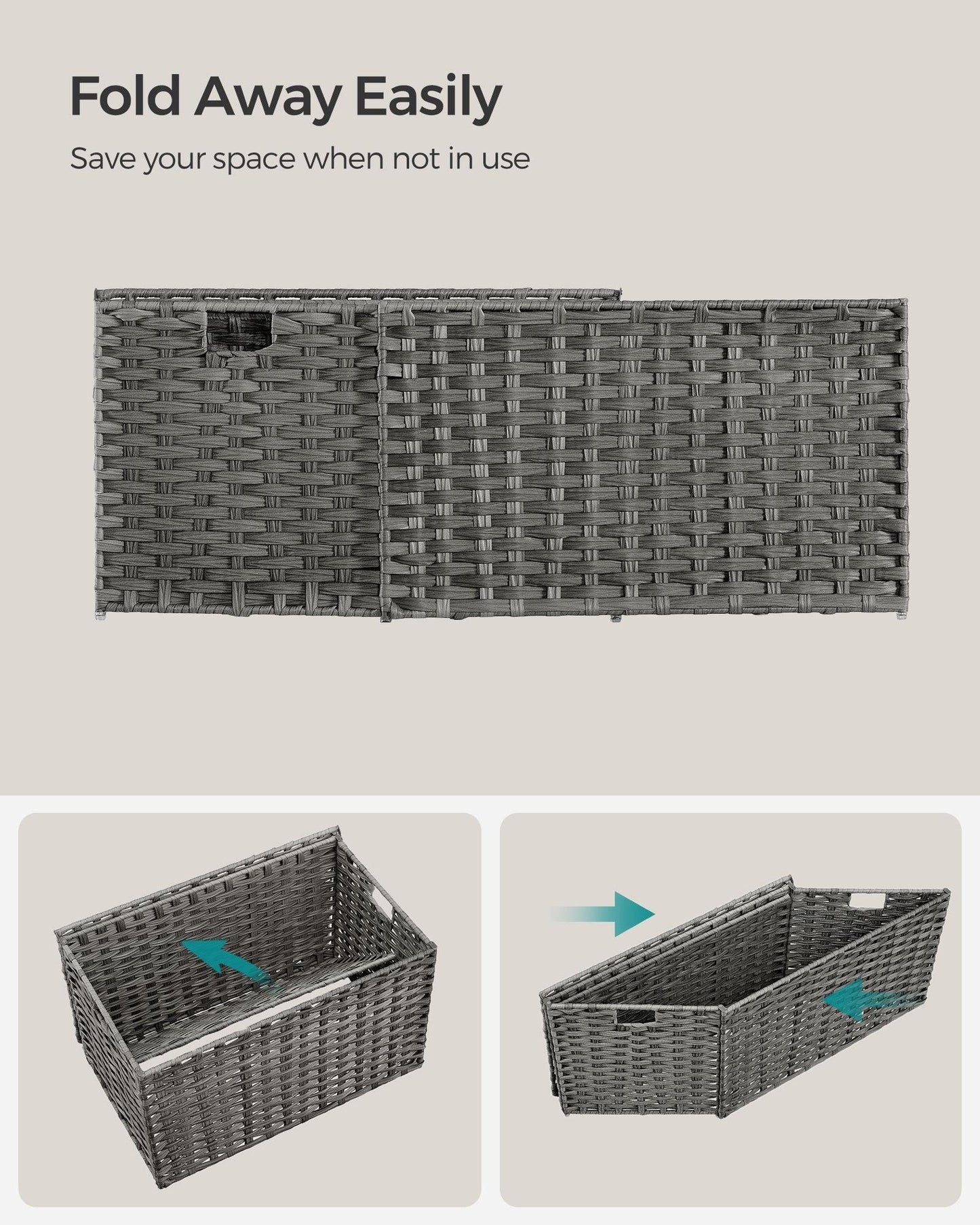 27.7 Gallon Storage Basket with Lid and with Handles FredCo