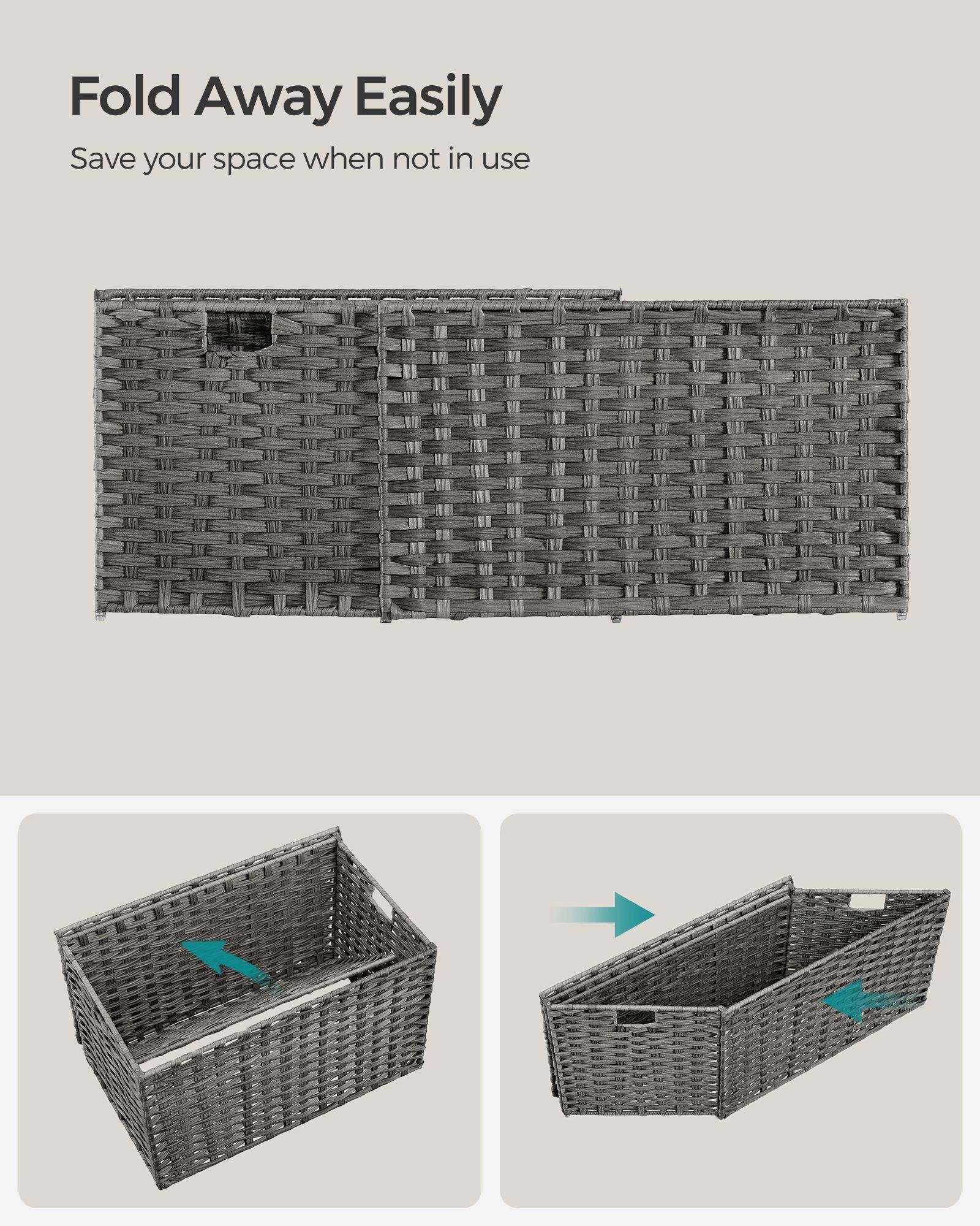 27.7 Gallon Storage Basket with Lid and with Handles FredCo