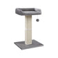 27.9-Inch Cat Scratching Post Light Gray FredCo