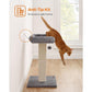 27.9-Inch Cat Scratching Post Light Gray FredCo
