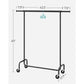 286.6 lb Load Clothes Rack Matte Black FredCo