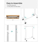 286.6 lb Load Clothes Rack Matte White FredCo