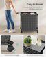 29.1-Gallon Laundry Hamper with Wheels Ink Black and Slate Gray FredCo