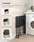 29.1-Gallon Laundry Hamper with Wheels Ink Black and Slate Gray FredCo