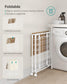 29.1-Gallon Laundry Hamper with Wheels Natural Beige and Cream White FredCo
