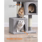29.1-Inch Cat Tree Light Gray FredCo