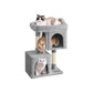 29.1-Inch Cat Tree Light Gray FredCo