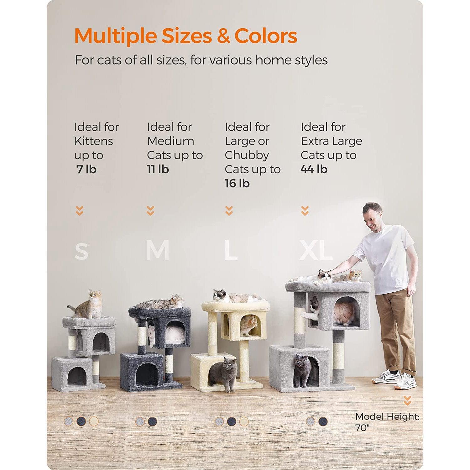 29.1-Inch Cat Tree Light Gray FredCo