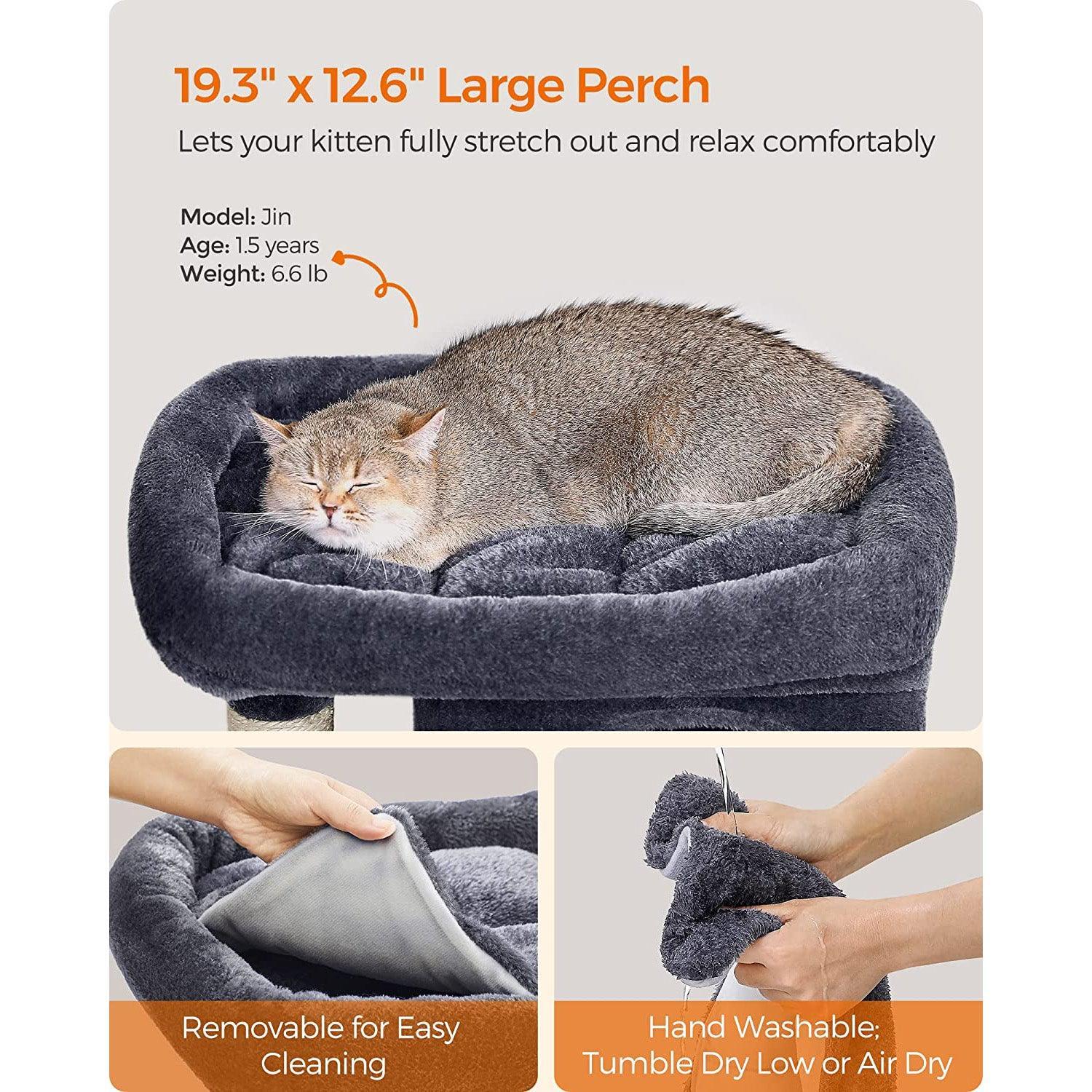 29.1-Inch Cat Tree Smoky Gray FredCo