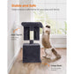 29.1-Inch Cat Tree Smoky Gray FredCo