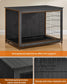 29.5" Wide Heavy-Duty Dog Crate Furniture Ink Black FredCo