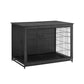 29.5" Wide Heavy-Duty Dog Crate Furniture Ink Black FredCo