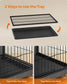 29.5" Wide Heavy-Duty Dog Crate Furniture Ink Black FredCo