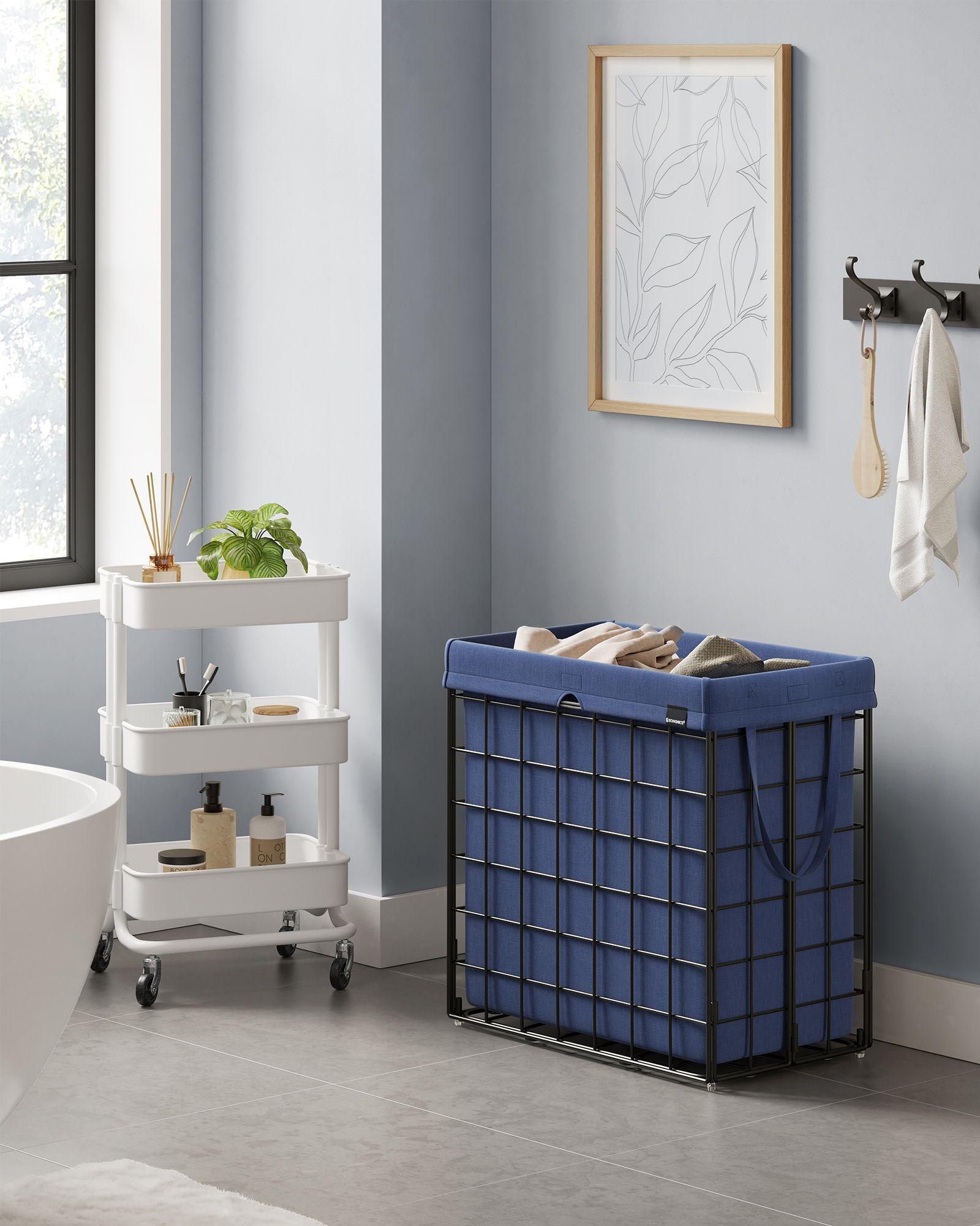 29 Gal. (110L) Laundry Basket, Collapsible Clothes Hamper, Removable and Washable Liner FredCo