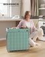 29 Gal (110L) Laundry Basket, Collapsible Clothes Hamper, Removable and Washable Liner FredCo