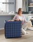 29 Gal. (110L) Laundry Basket, Collapsible Clothes Hamper, Removable and Washable Liner FredCo