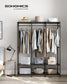 3-Column Clothes Rack Ebony Black FredCo